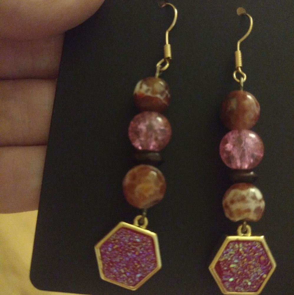 Pretty Earrings - Pink and Orange Tones ❤️💘